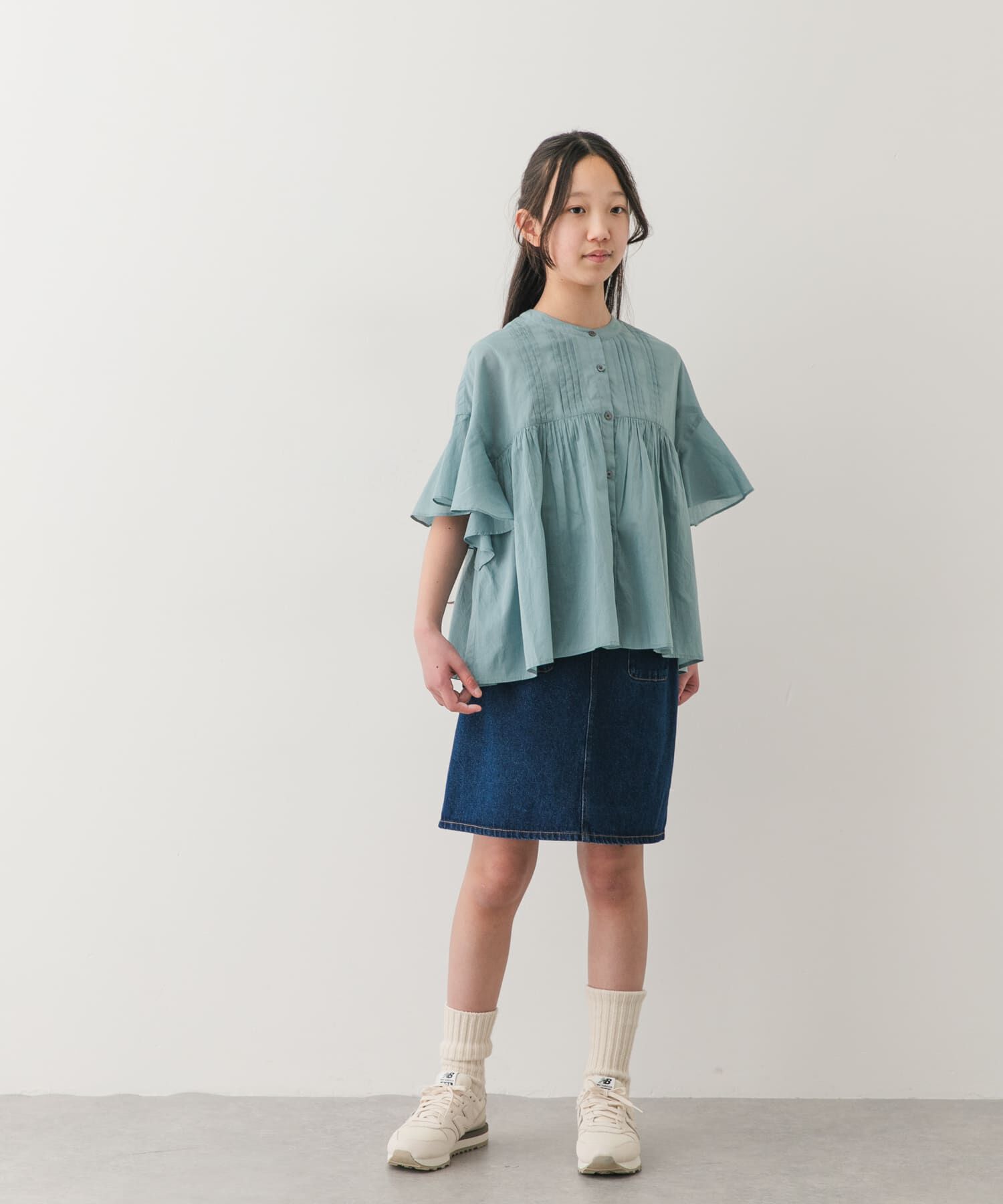 URBAN RESEARCH DOORS「『150サイズ』『親子リンク』コットンボイルピンタックブラウス(KIDS)」|その他|