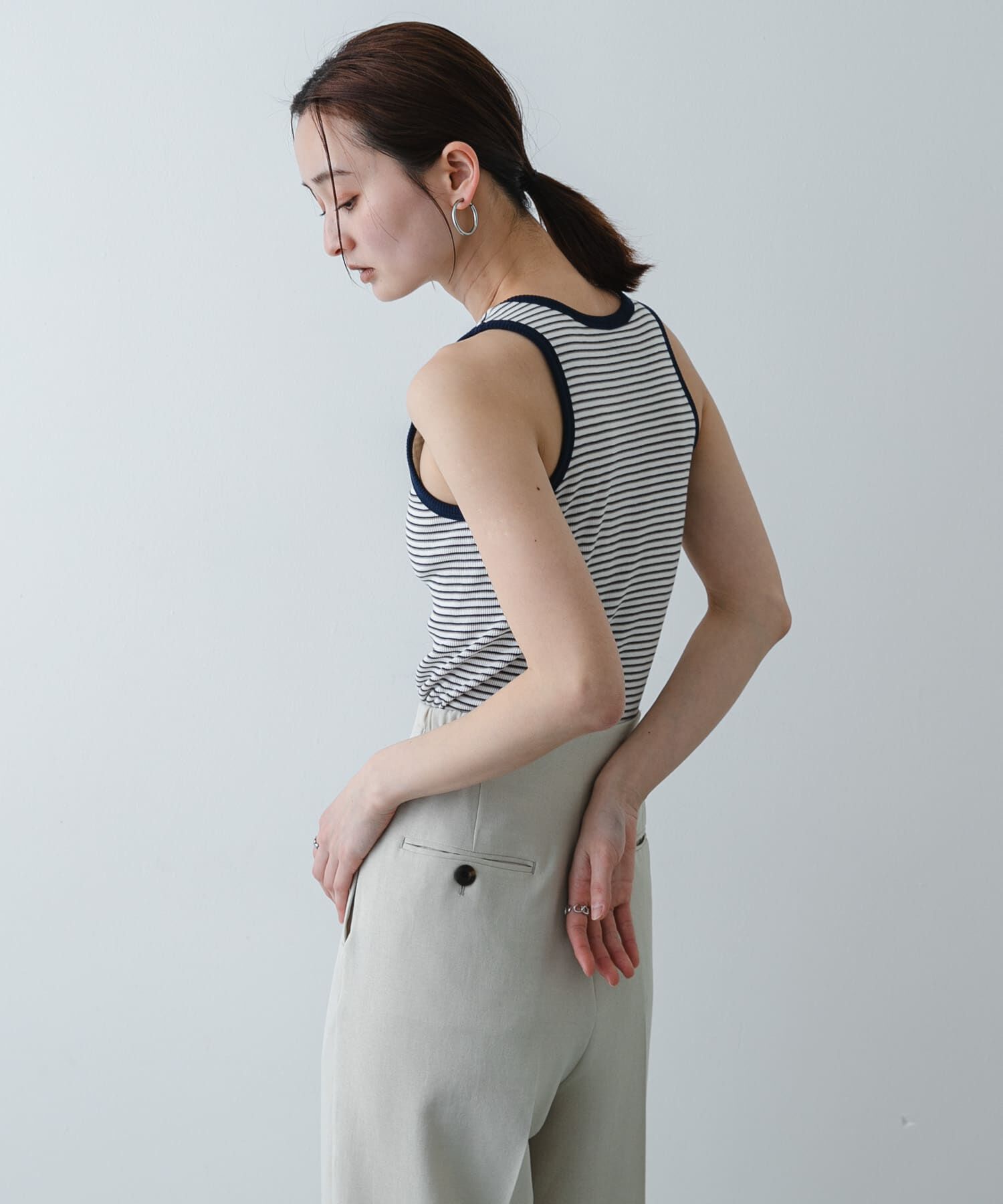 SENSE OF PLACE by URBAN RESEARCH「『別注』Healthknit&times;SENSE OF PLACE ボーダータンクトップ」|タンクトップ|