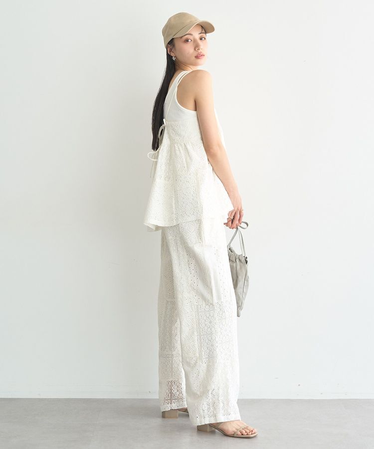 earth music&ecology「【セットアップ対応】【WEB・一部店舗限定】パッチワークレースパンツ」|その他|