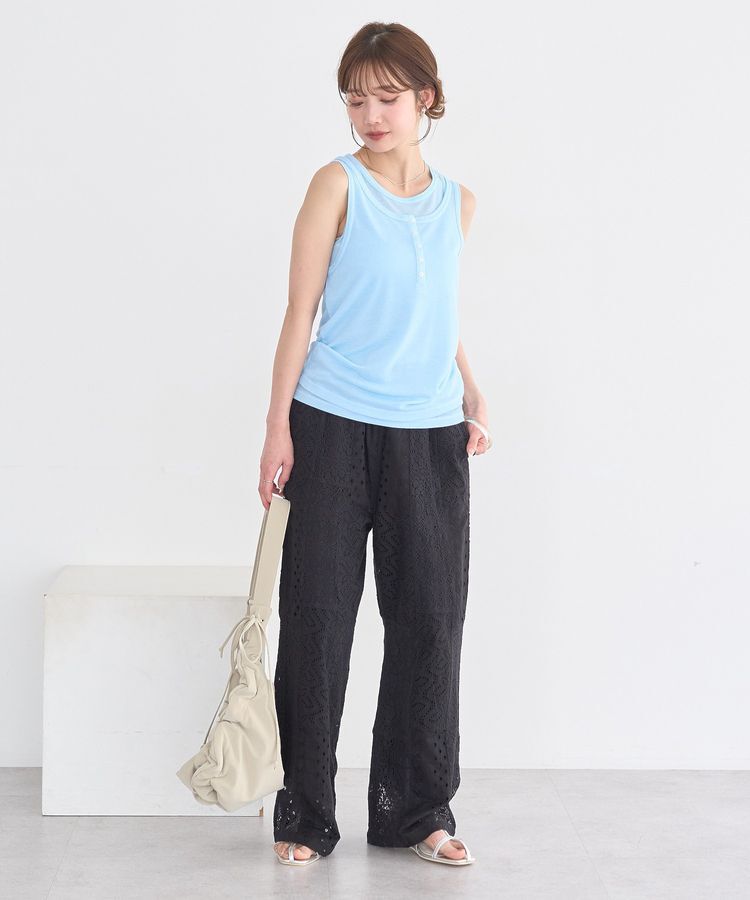earth music&ecology「【セットアップ対応】【WEB・一部店舗限定】パッチワークレースパンツ」|その他|