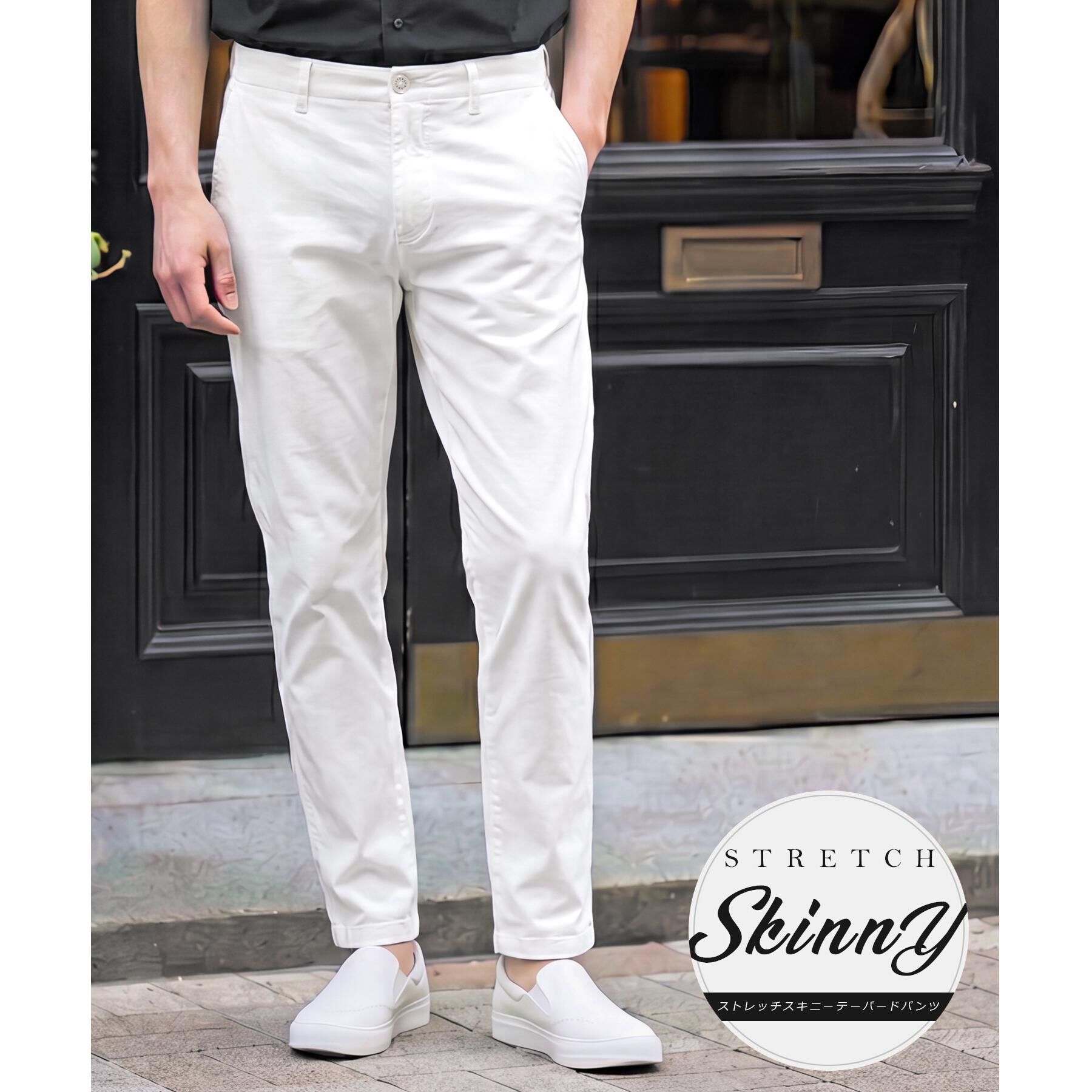 DRESSTERIOR「【Safari5月号掲載/人気定番】ストレッチスキニーパンツ」|その他|ホワイト(001)