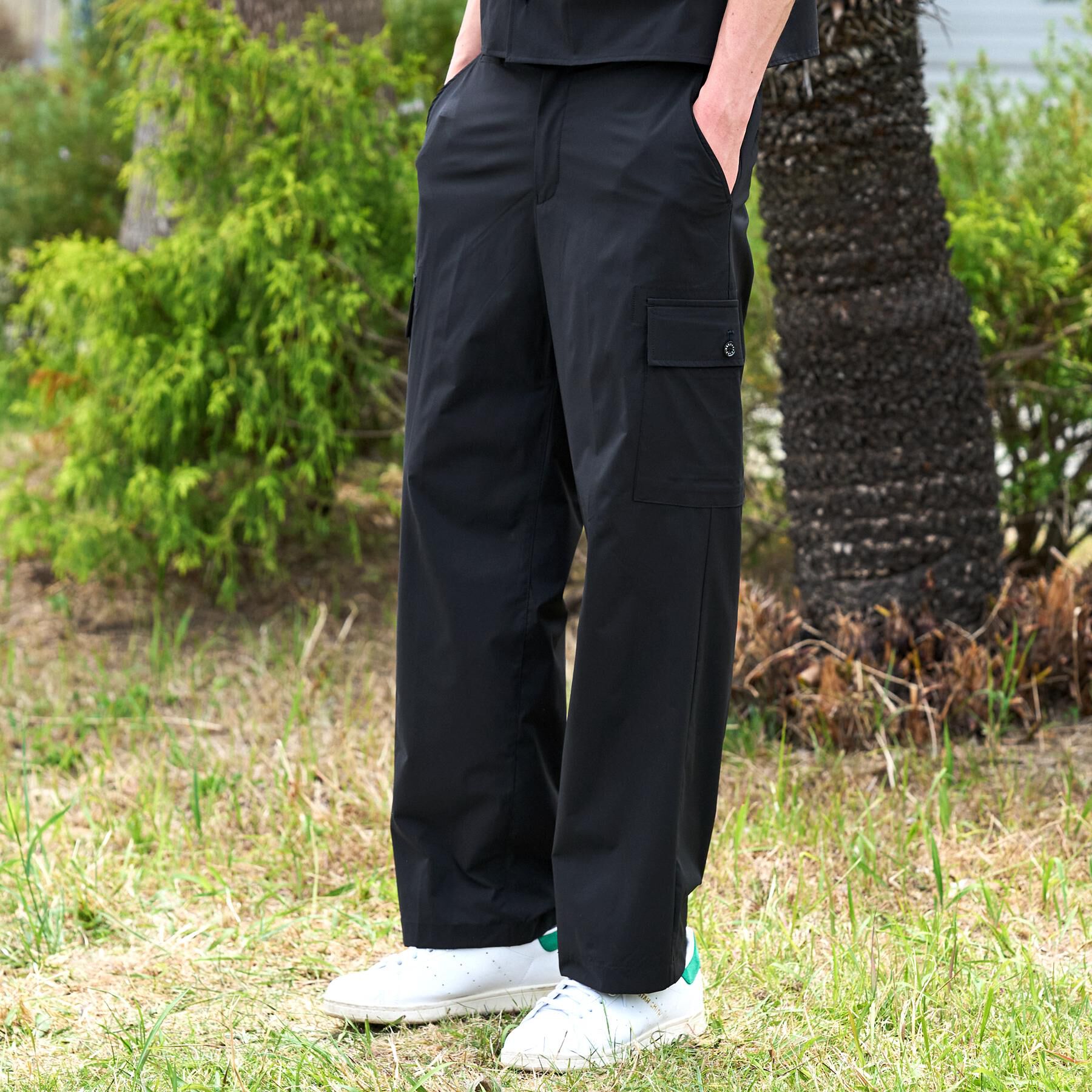 DRESSTERIOR「【セットアップ可/ウォッシャブル】SOLOTEX ストレッチパンツ」|その他|ブラック(019)
