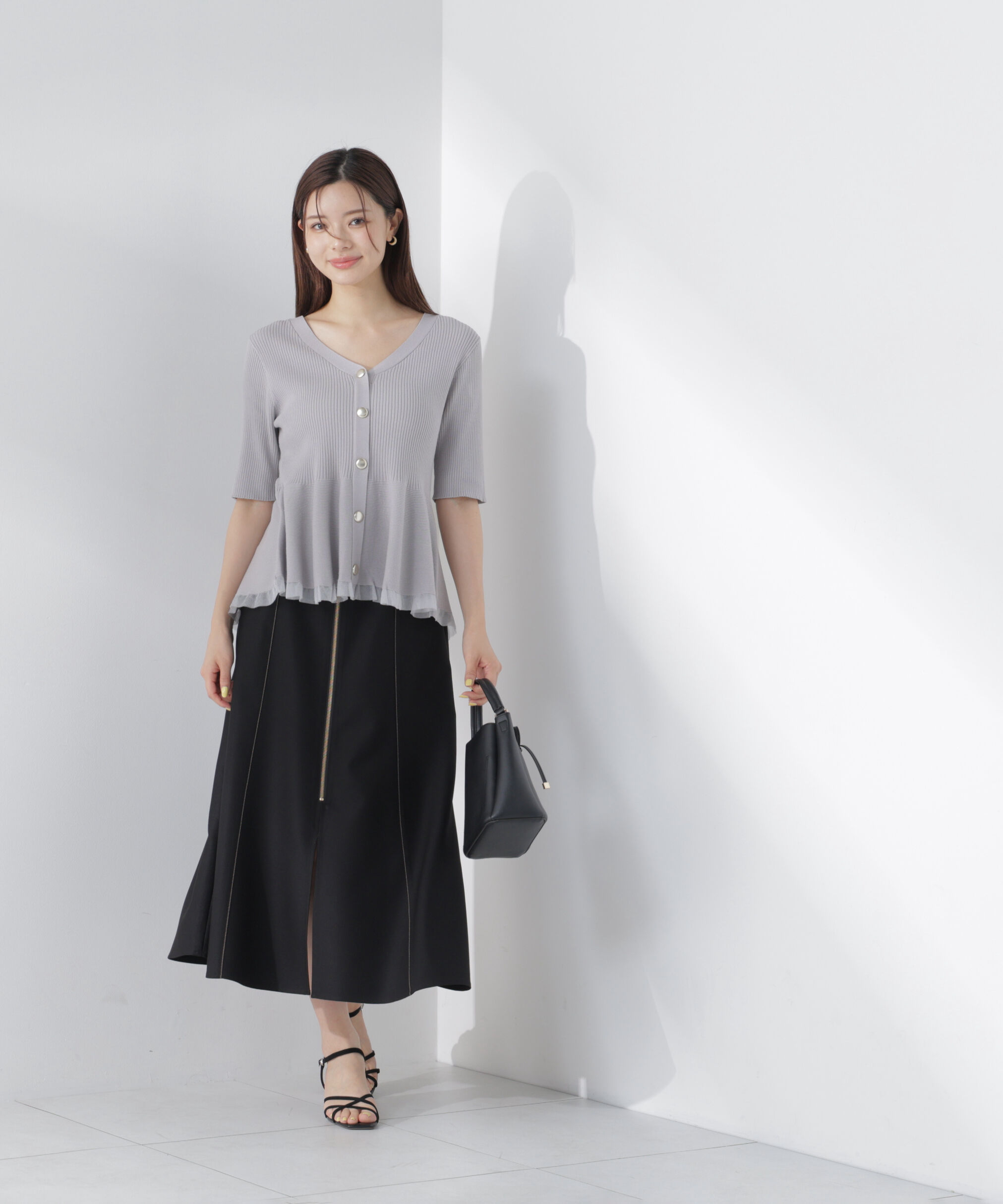 PROPORTION BODY DRESSING「＜中川紅葉さん着用＞フロントジップマーメードスカート」|スカート|