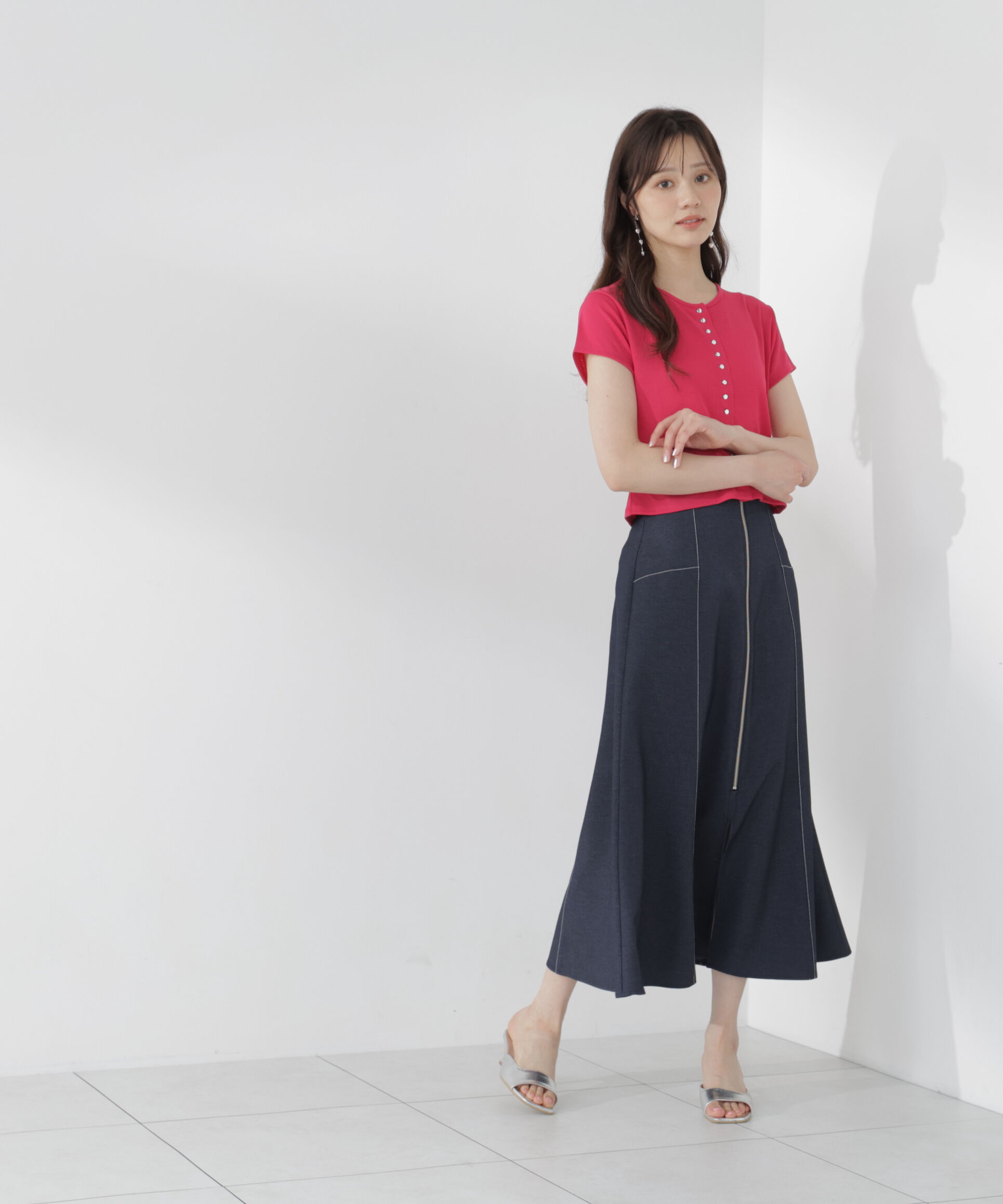 PROPORTION BODY DRESSING「＜中川紅葉さん着用＞フロントジップマーメードスカート」|スカート|