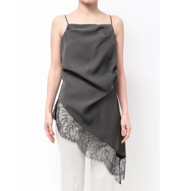 ELENDEEK「ASYMMETRY DRAPE CAMI」|キャミソール|