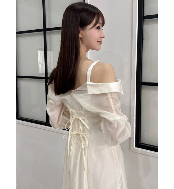 dazzlin「レイヤードシャツドッキングワンピース」|ワンピース|