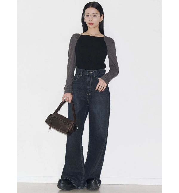 EMODA「【VEQUM】RIM WIDE JEANS」|デニム|