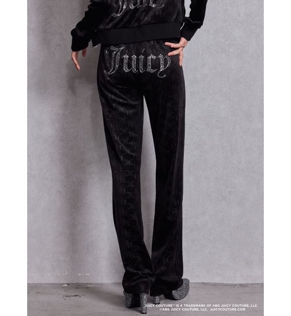 GYDA「GYDA&times;Juicy Couture GG JC Emboss Big Bling Velour Track Pants」|その他|