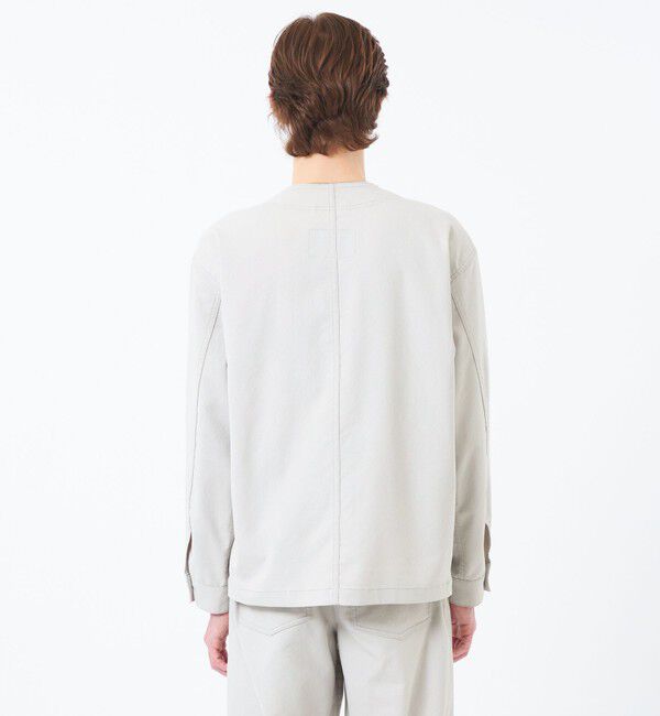 MACKINTOSH PHILOSOPHY「【WEEKENDER】 ノーカラーカバーオール ドライオックス/デニム」|ブルゾン・スタジャン|