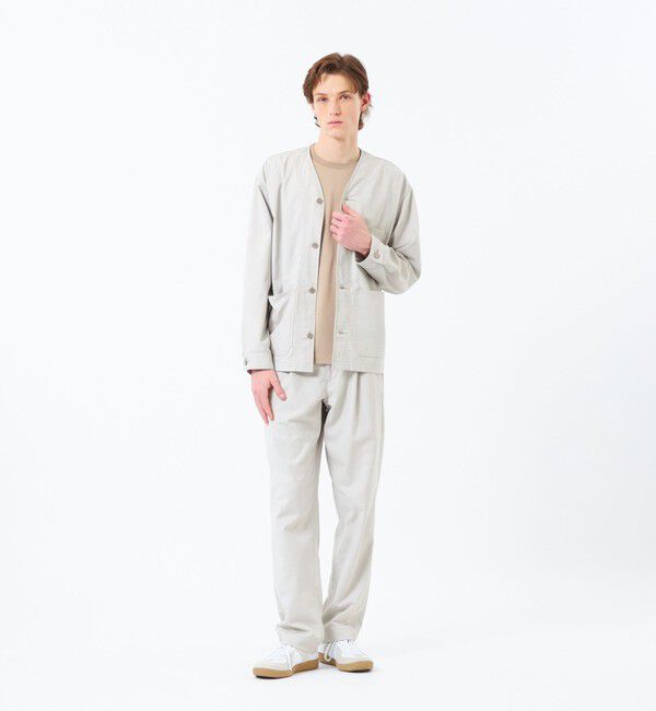 MACKINTOSH PHILOSOPHY「【WEEKENDER】 ノーカラーカバーオール ドライオックス/デニム」|ブルゾン・スタジャン|