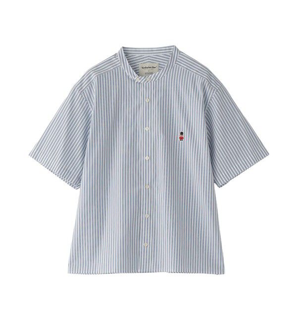 MACKINTOSH PHILOSOPHY「【WEB&一部店舗限定】バッキンガムベア バンドカラー半袖シャツ」|シャツ・ブラウス|オフホワイト