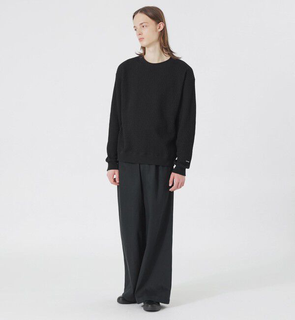  「ツートーンワッフルプルオーバー」|Tシャツ・カットソー|