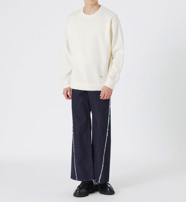  「【UNISEX】タスマニアラムウールニットプルオーバー」|ニット・セーター|
