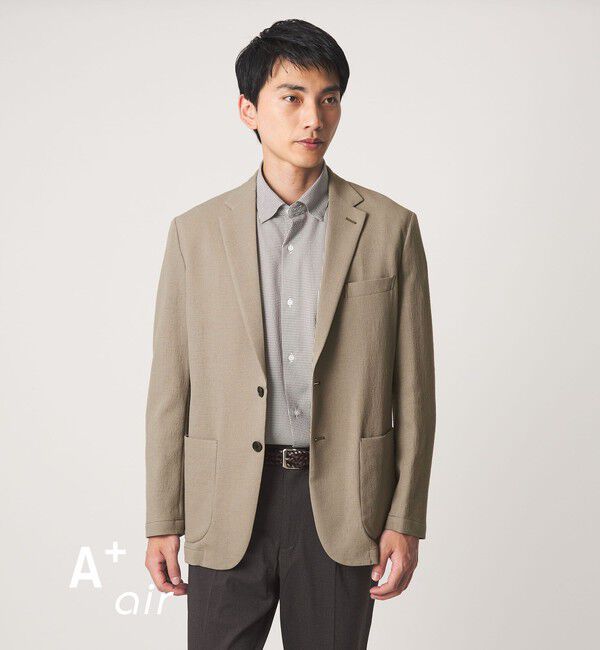 UNITED ARROWS green label relaxing「A+ air Pメッシュ L/STD 2P ジャケット -ウォッシャブル・ストレッチ・通気性-」|テーラードジャケット|