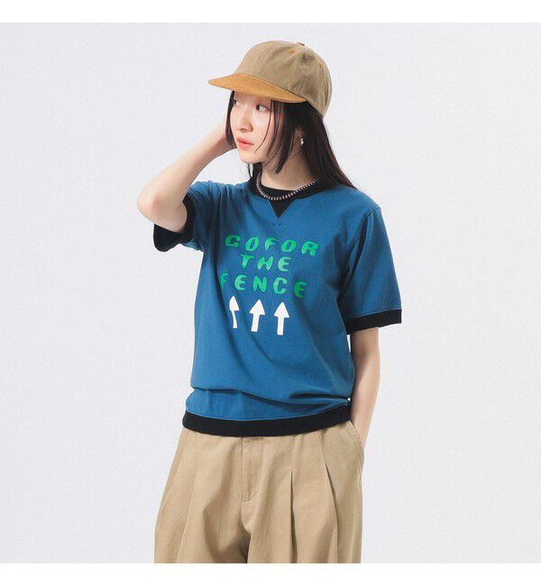 BEAMSBOY「【別注】Jackman / リンガー リブ Tシャツ 26SS」|Tシャツ・カットソー|BLUE