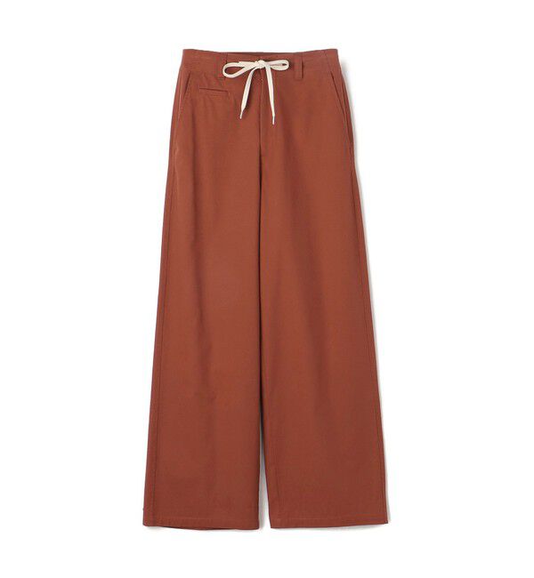 MACPHEE「コットンサージ ワイドパンツ」|その他|47 ブラウン