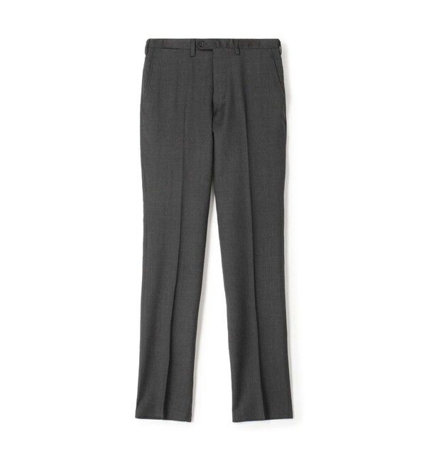 TOMORROWLAND MENS「ウールツイル ノープリーツスリムスラックス HORIZON TWILL  E.Zegna」|スラックス|18 チャコールグレー