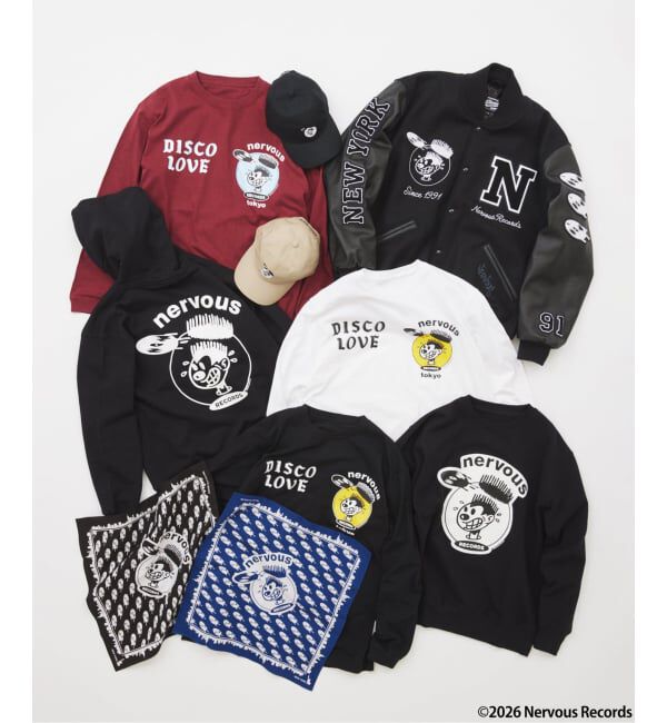 JOURNAL STANDARD「Nervous Records / ナーヴァス・レコーズ &times; JOURNAL STANDARD バンダナ」|バンダナ・スカーフ|