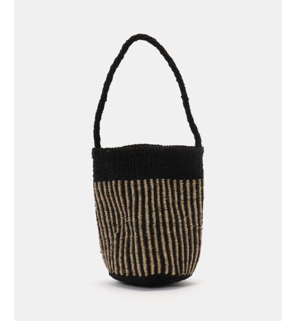 journal standard luxe「【SOIL】STRIPE SISAL ONE HANDLE BAG」|かごバッグ|