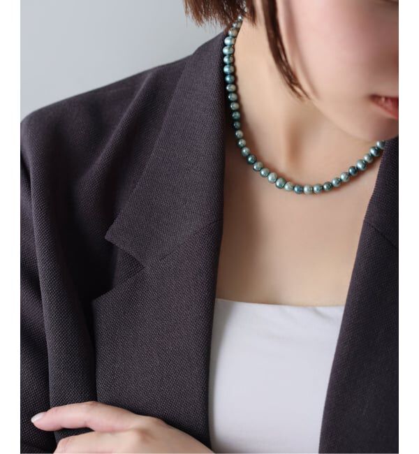 Lilas by Spick&Span「エシカルインディゴパール40cmネックレス K10」|ネックレス|