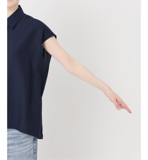 Spick and Span「《追加》ソフトブロードフレンチヘムギャザーシャツ」|シャツ・ブラウス|