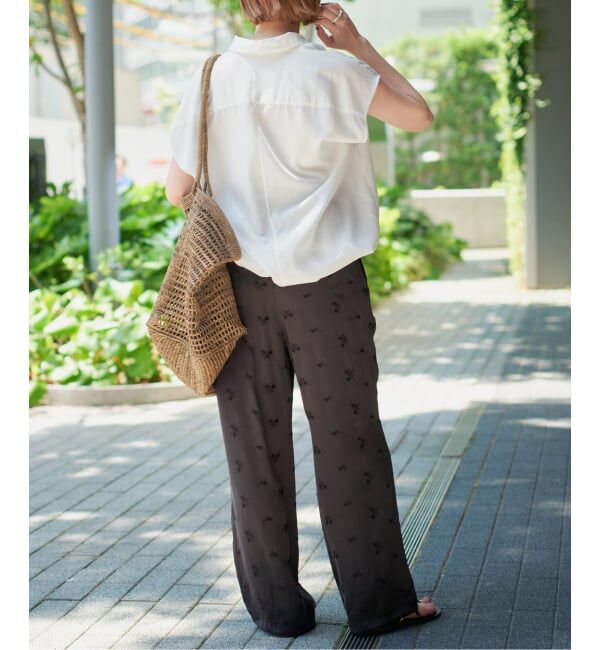 Spick and Span「《追加》ソフトブロードフレンチヘムギャザーシャツ」|シャツ・ブラウス|