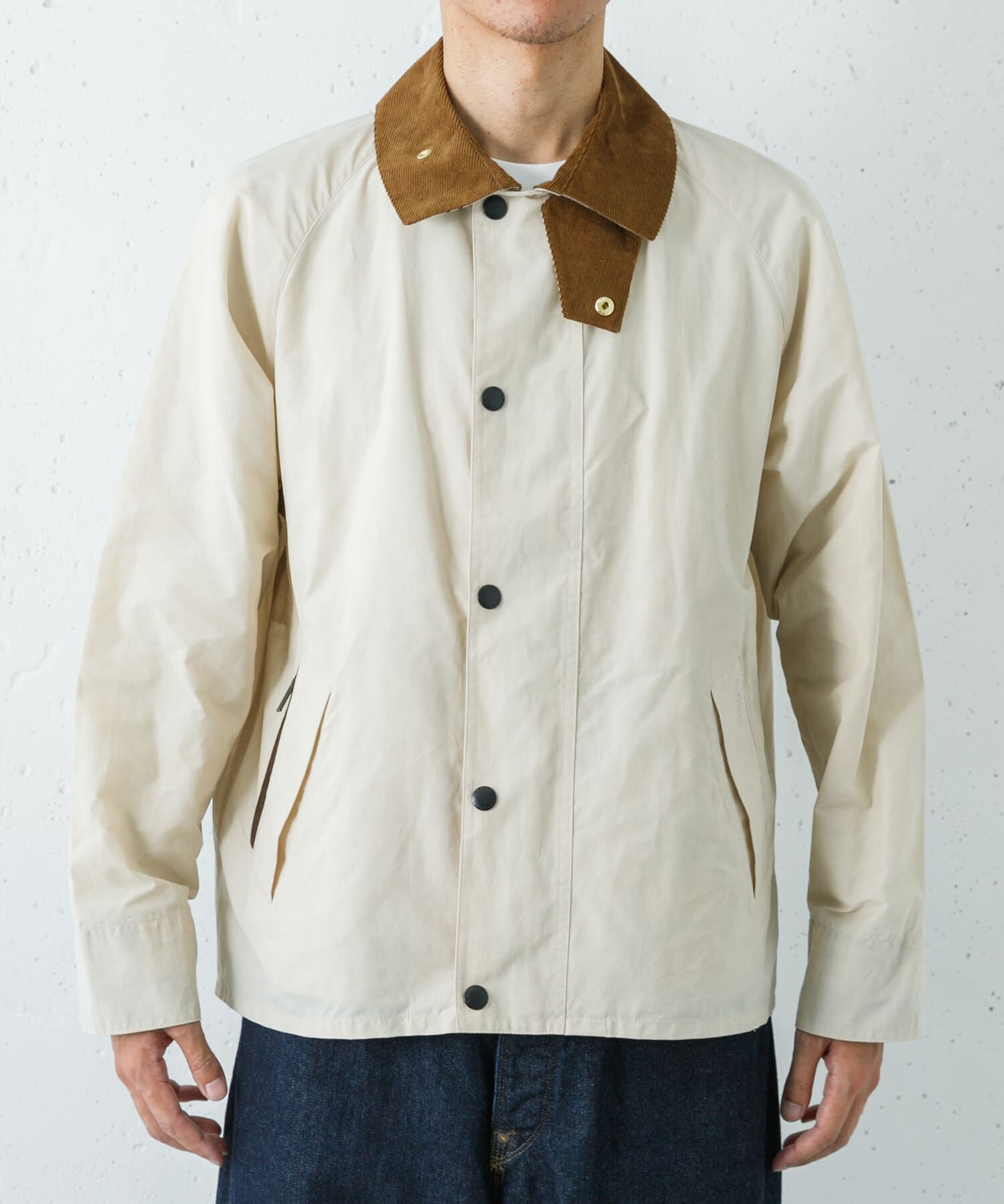 URBAN RESEARCH「Barbour　ICONS TRANSPORT CASUAL JACKET」|ノーカラーコート|