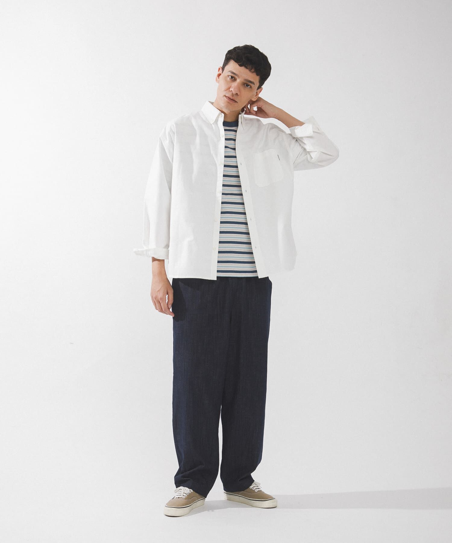 Sonny Label 「抗菌オックスボタンダウンオーバーシャツ」|シャツ・ブラウス|