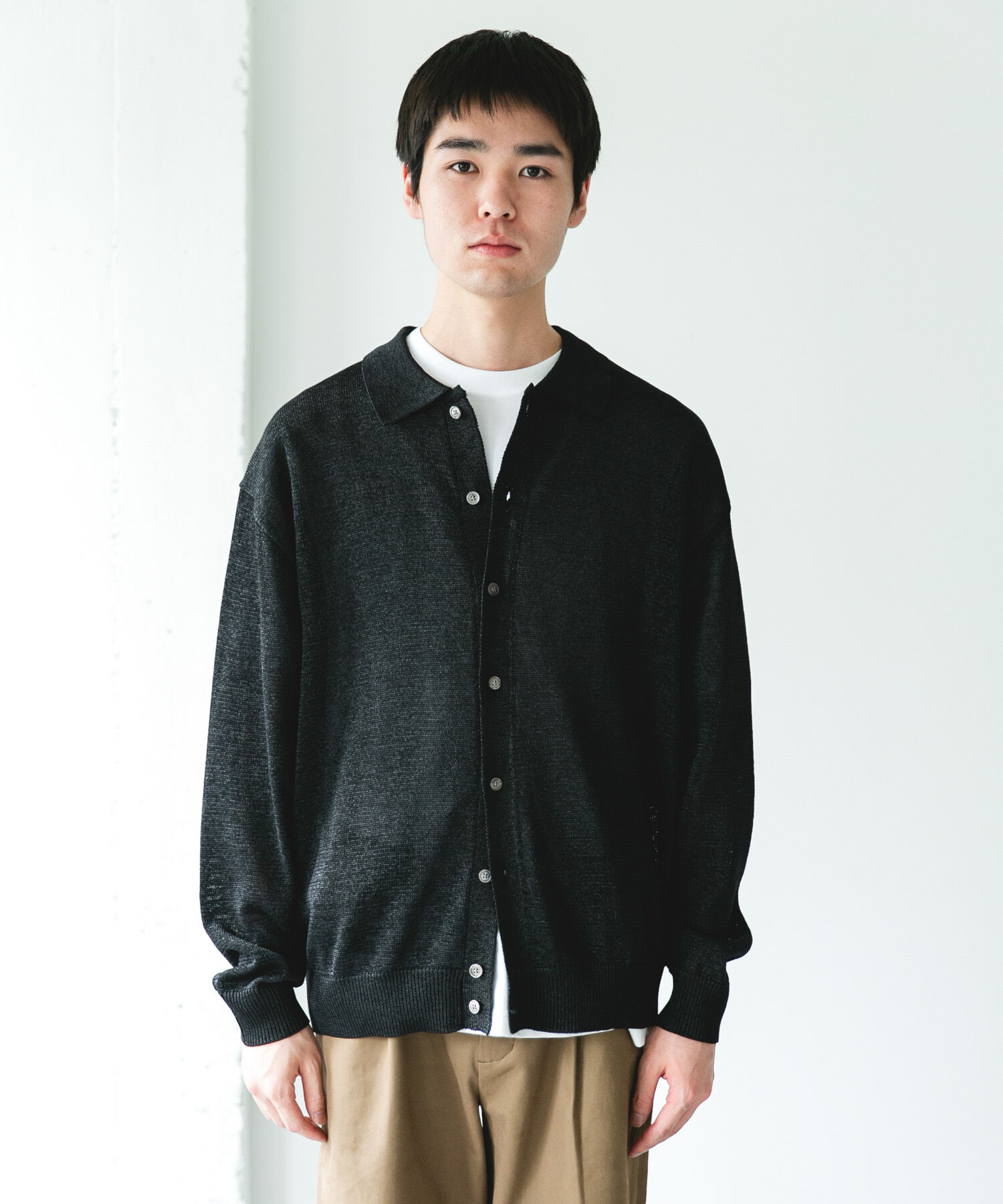 URBAN RESEARCH DOORS「『洗濯可/UVカット』『URTECH』Aircare ロングスリーブシャツカーディガン」|カーディガン|