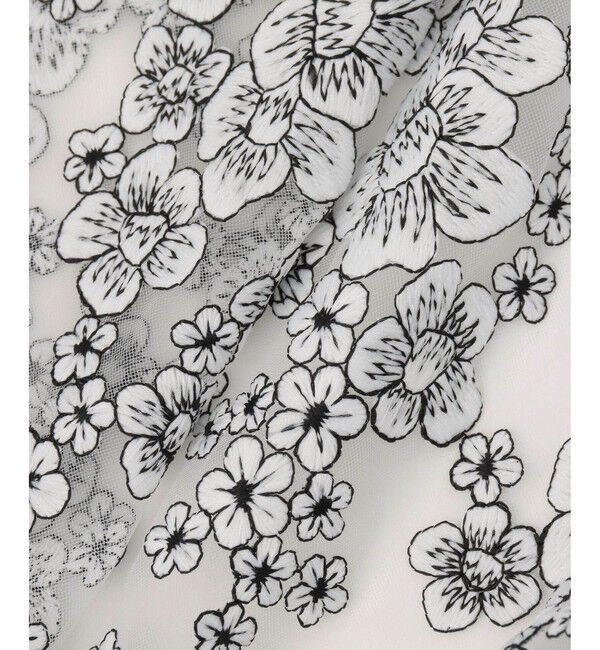 LOULOU WILLOUGHBY「【LOULOU WILLOUGHBY】フラワーチュール刺繍ワンピース」|ドレス|