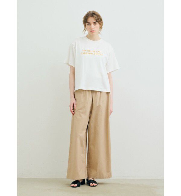 MARMARMAR「MARMARMAR プリントTシャツ(HOTEL)」|Tシャツ・カットソー|白&times;オレンジ