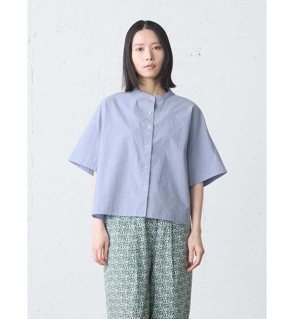 MidiUmi「MidiUmi PlaXショートシャツ」|シャツ・ブラウス|サックス