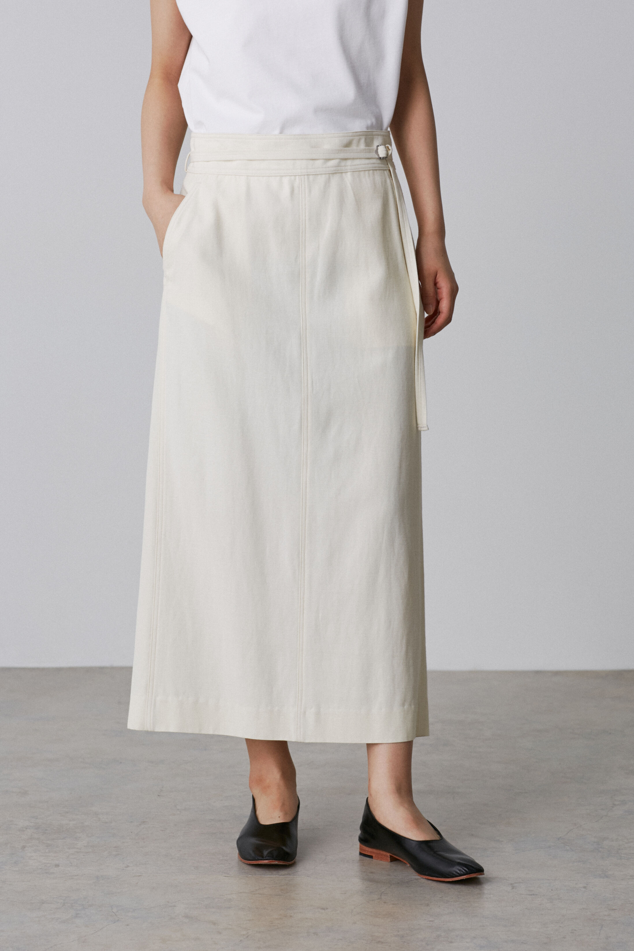 YLEVE 「YLEVE / VISCOSE COTTON SKIRT」|スカート|