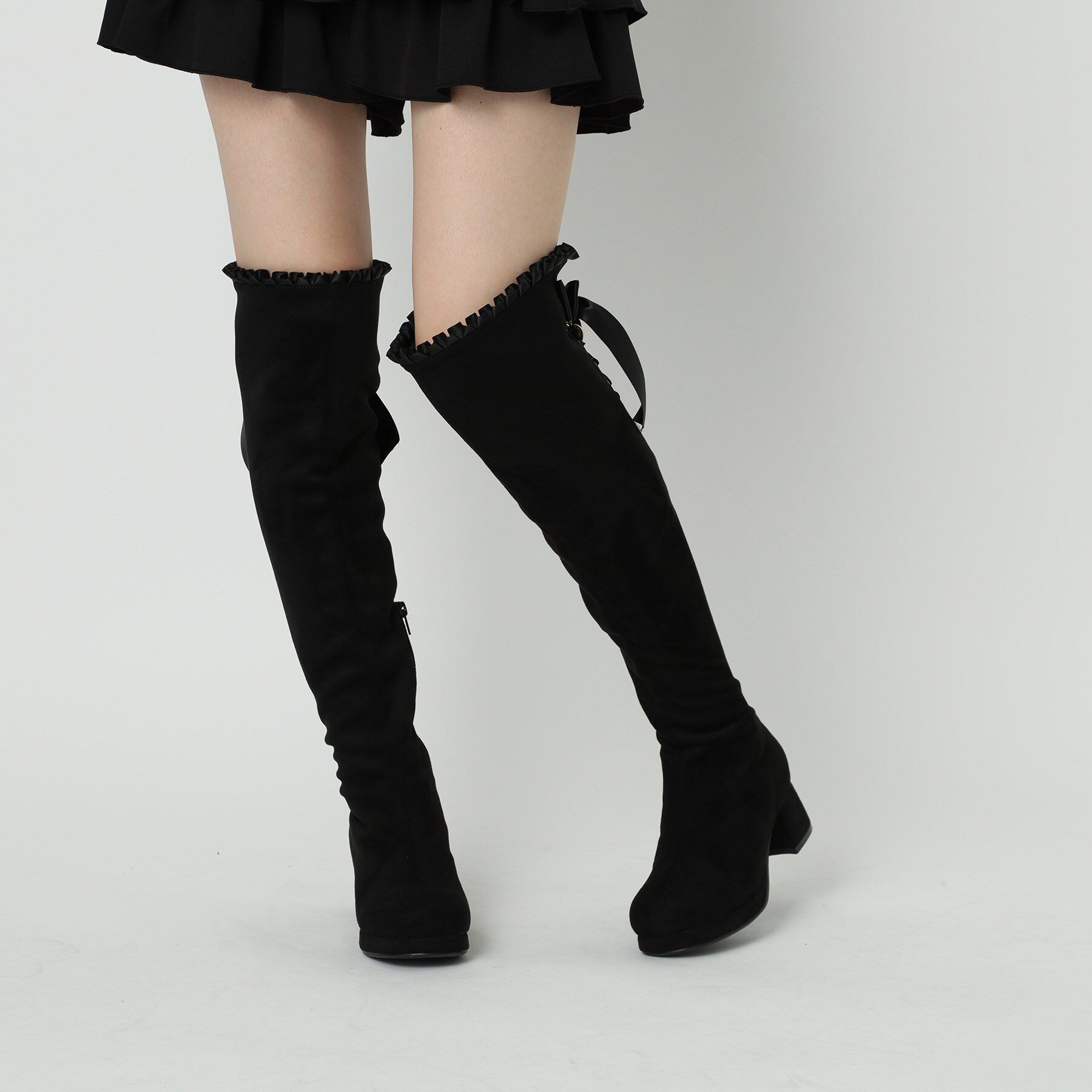 csT&P「夢見るリボン付きロングブーツ厚底」|ショートブーツ|