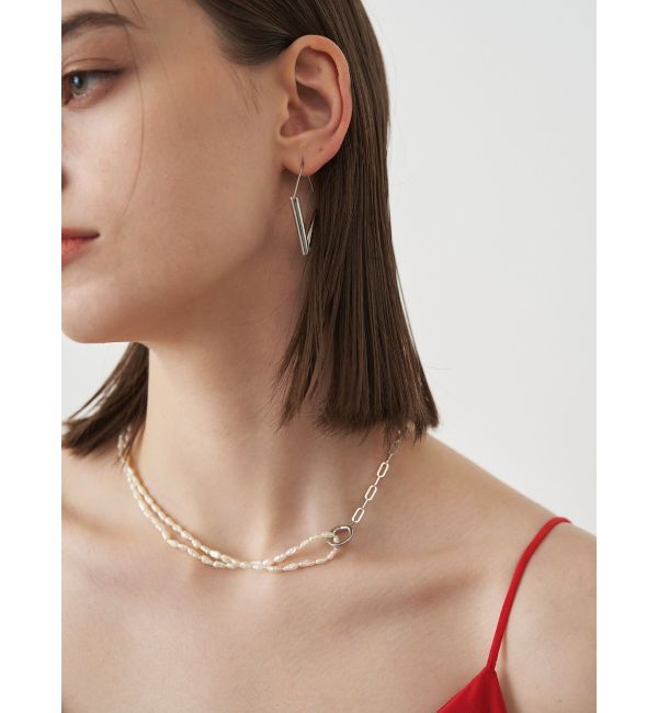 ELENDEEK「3WAY PEARL&CHAIN NECKLACE」|ネックレス|