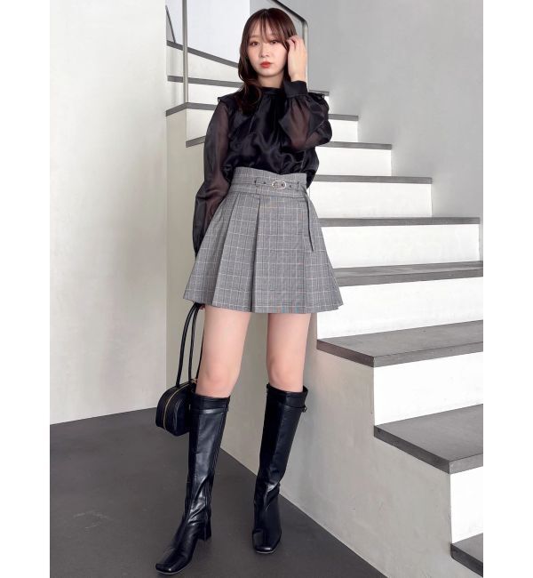 dazzlin「【WEB限定】フリルプチハイタックブラウス」|シャツ・ブラウス|