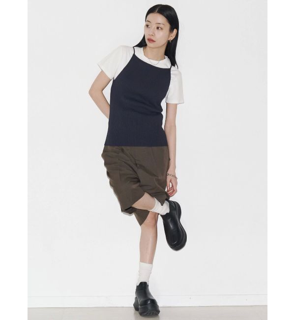 EMODA「【VEQUM】RIB HALTER NECK TOPS」|キャミソール|