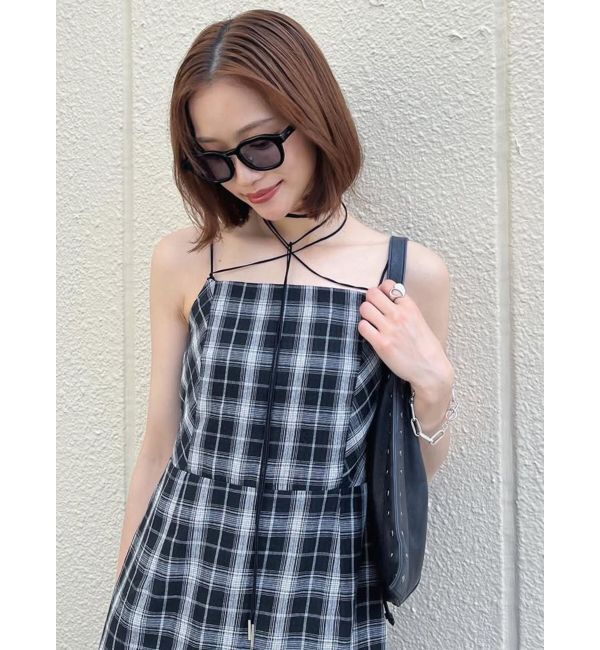 MURUA「2WAYチェックキャミワンピース」|ワンピース|