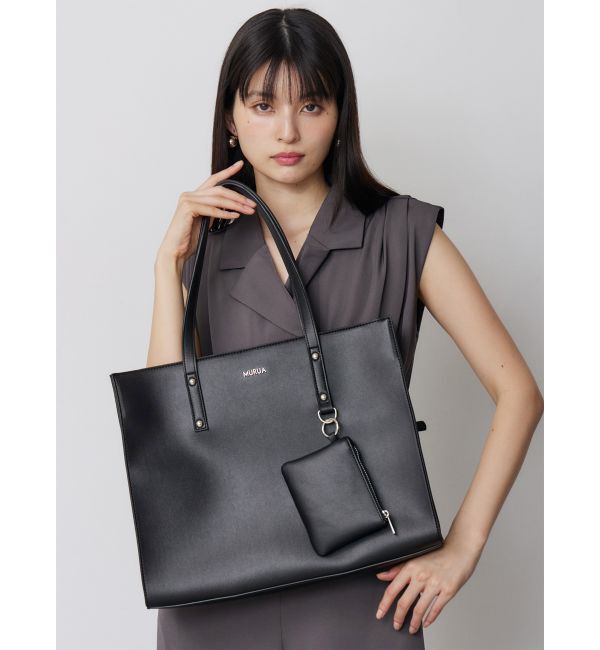 MURUA「ベーシックロゴトートバッグ」|トートバッグ|ブラック