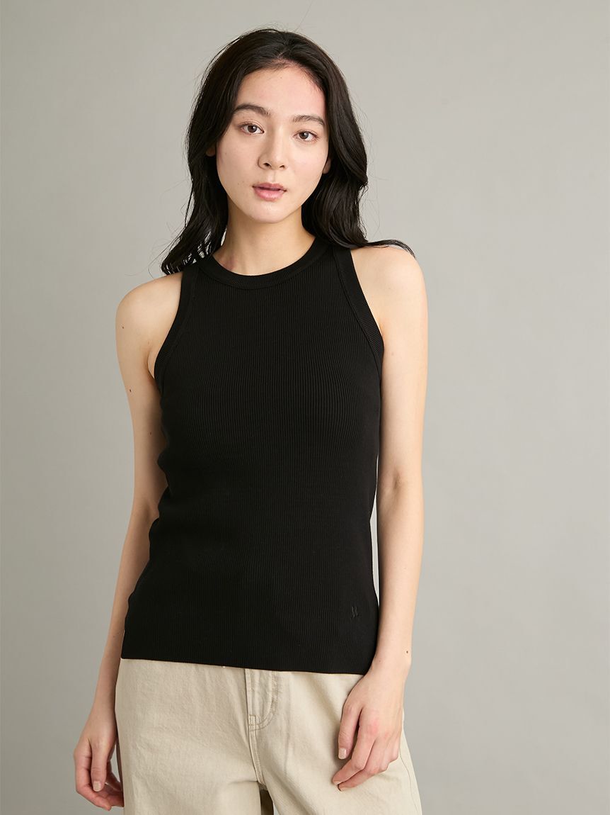 Mila Owen「【ウォッシャブル】シルク混タンクトップ」|タンクトップ|BLK