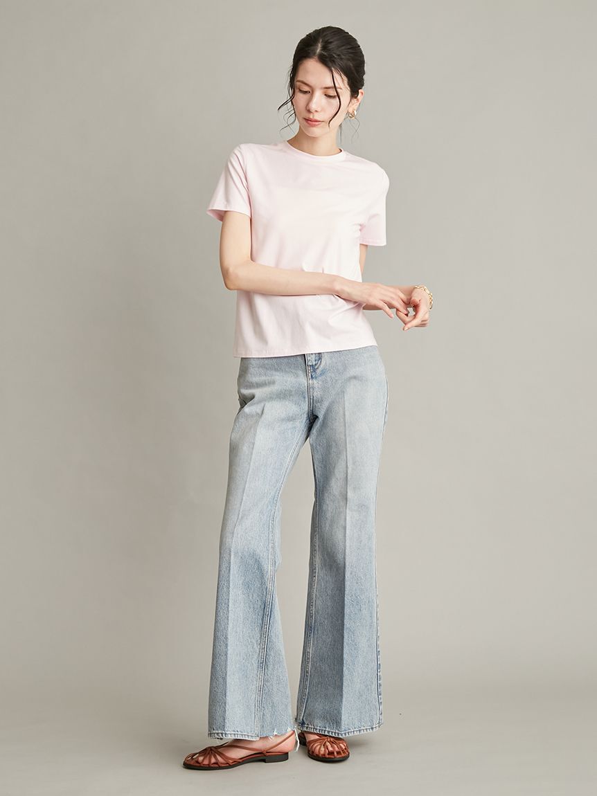 Mila Owen「【接触冷感】【冷感持続】ICEDFABRICコンパクトＴシャツ」|Tシャツ・カットソー|
