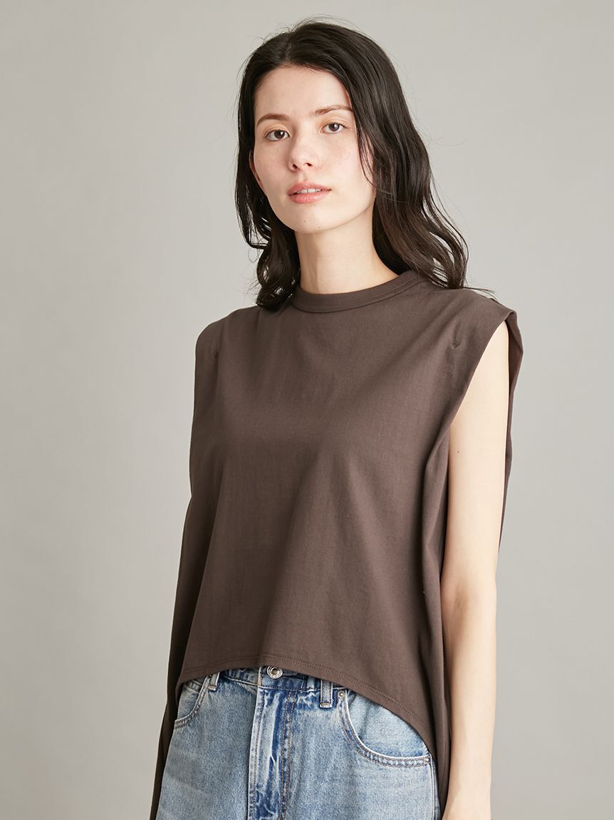 Mila Owen「【接触冷感】ノースリテールトップス」|Tシャツ・カットソー|