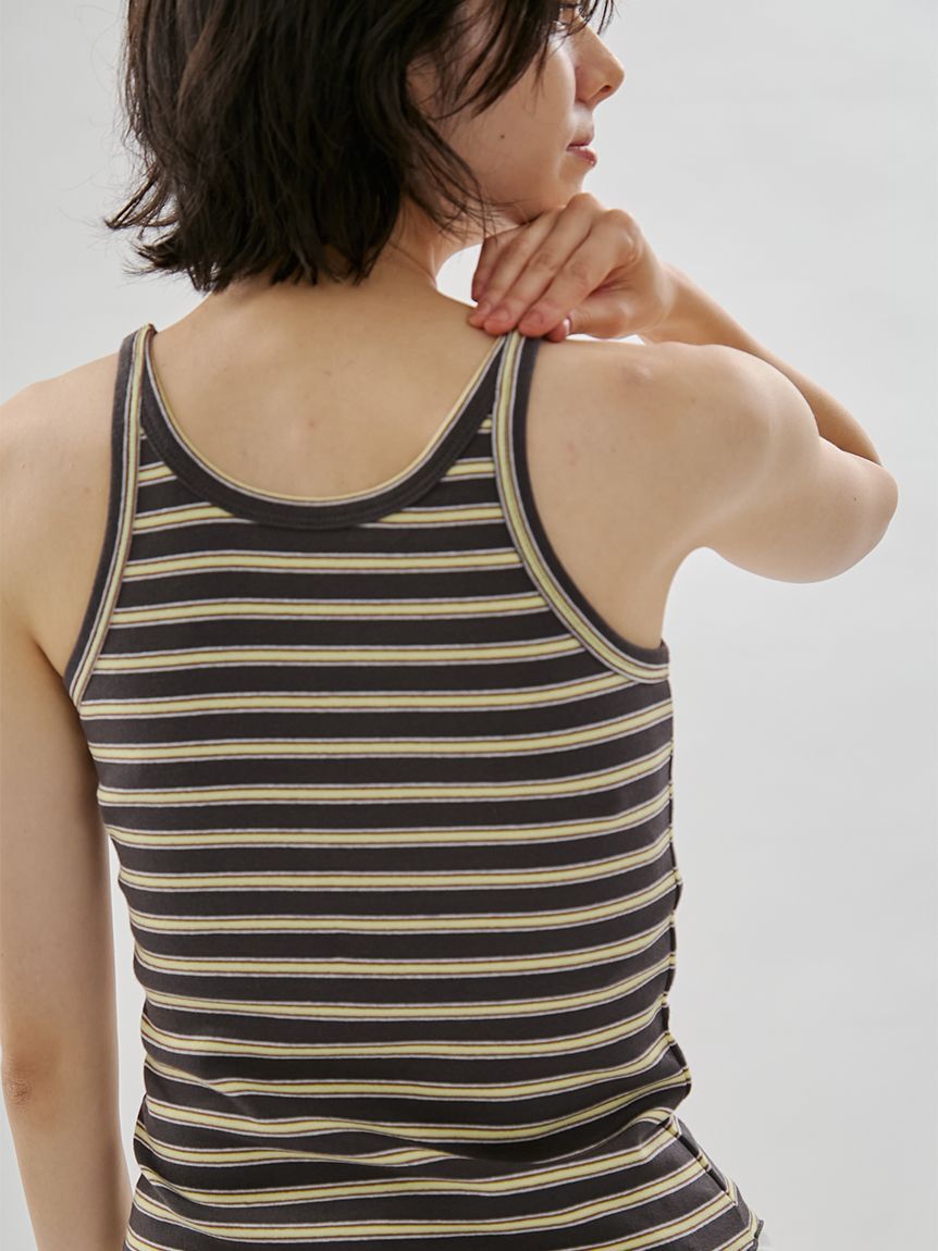 emmi atelier「カップインボーダータンクトップ」|タンクトップ|