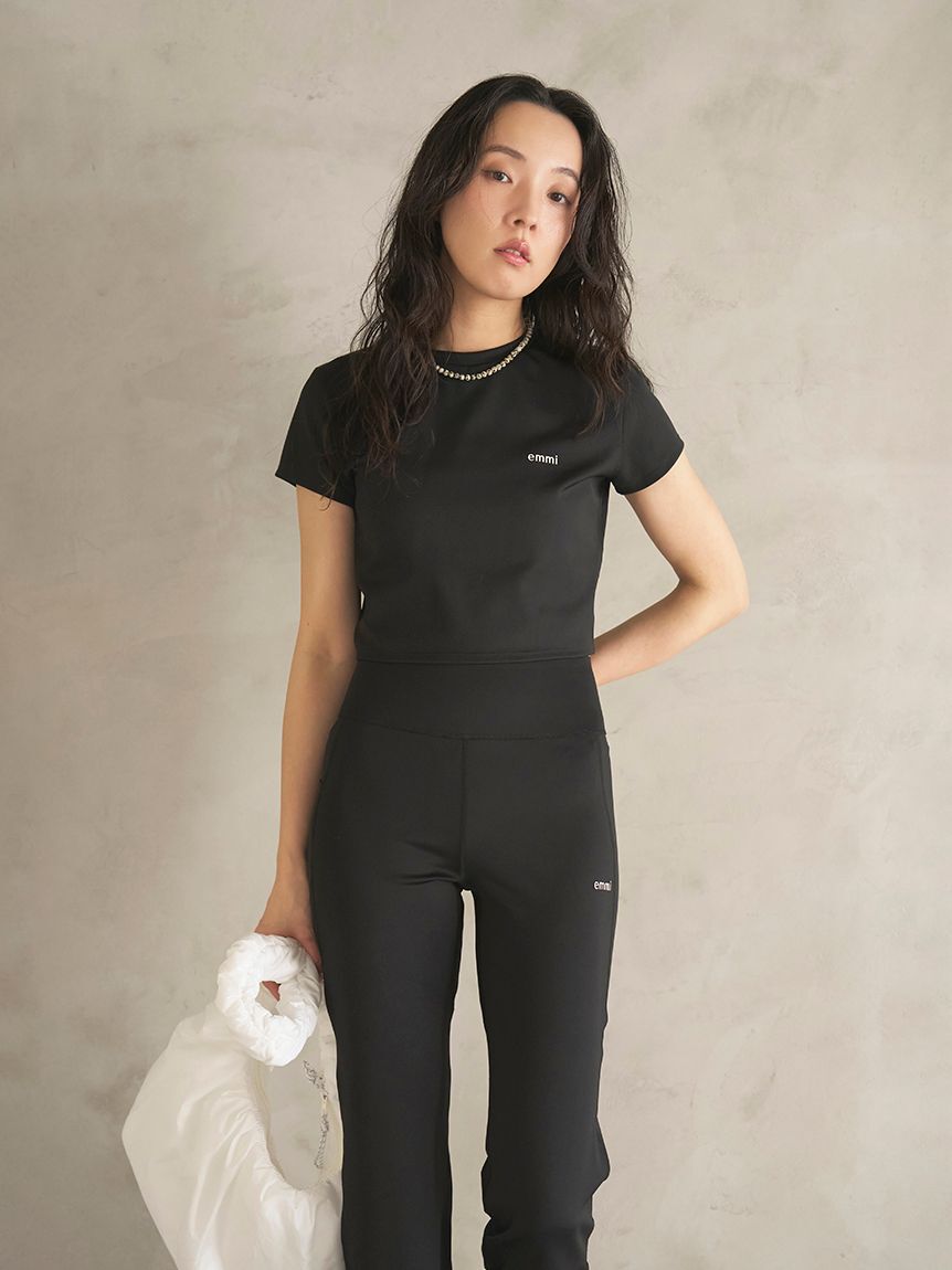 emmi atelier「アクティブコンパクトTシャツ」|その他|BLK