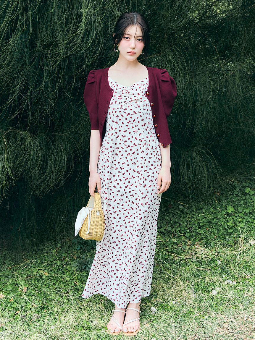 SNIDEL「【販路限定サイズあり】Sustainableフルーツプリントワンピース」|ワンピース|