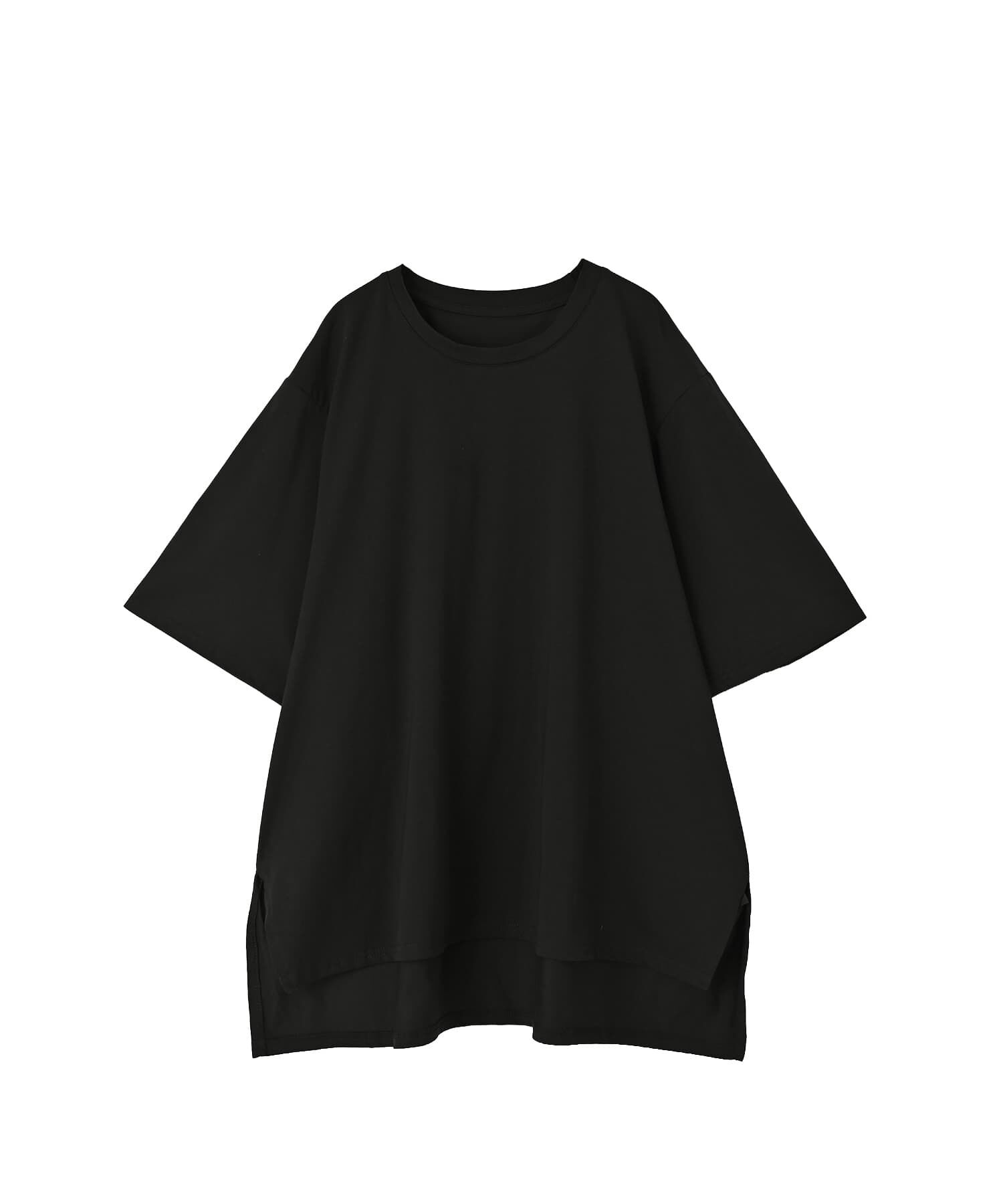 STYLE DELI「【BLK001】ゆったりシルエット五分袖ドルマンTシャツ」|Tシャツ・カットソー|