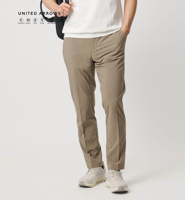 UNITED ARROWS「ライトパーテックス ノープリーツ パンツ UA COZY ウォッシャブル 2WAYストレッチ」|スラックス|BEIGE