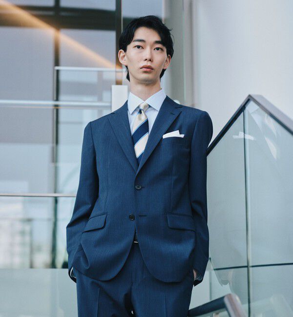 UNITED ARROWS green label relaxing「A+ TWPU トロピカル無地 2B スリム セットアップ ジャケット -ウォッシャブル・ストレッチ-」|スーツ|ROYAL