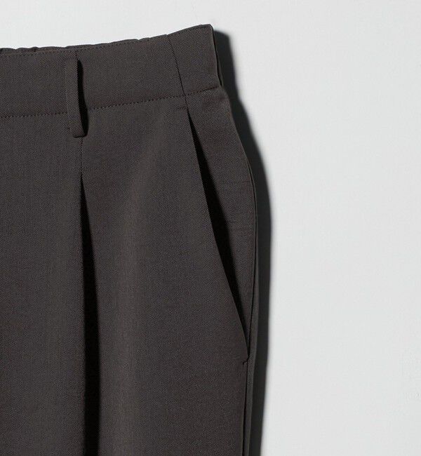 BEAUTY&YOUTH UNITED ARROWS「トリクシオン/TRIXION シャンブレー 1P テーパード スラックス NO.5 セットアップ対応 ウォッシャブル」|チノ|