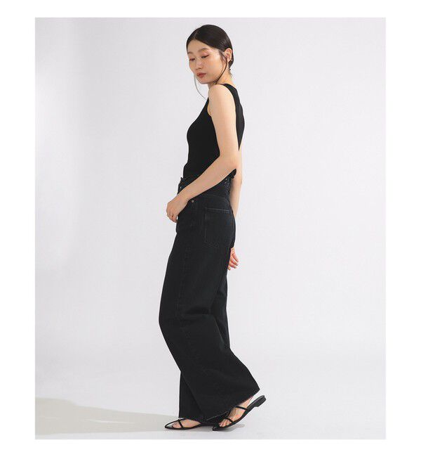 Demi-Luxe BEAMS 「【別注】upper hights / THE SISTER デニムパンツ LAMPBLACK」|デニム|